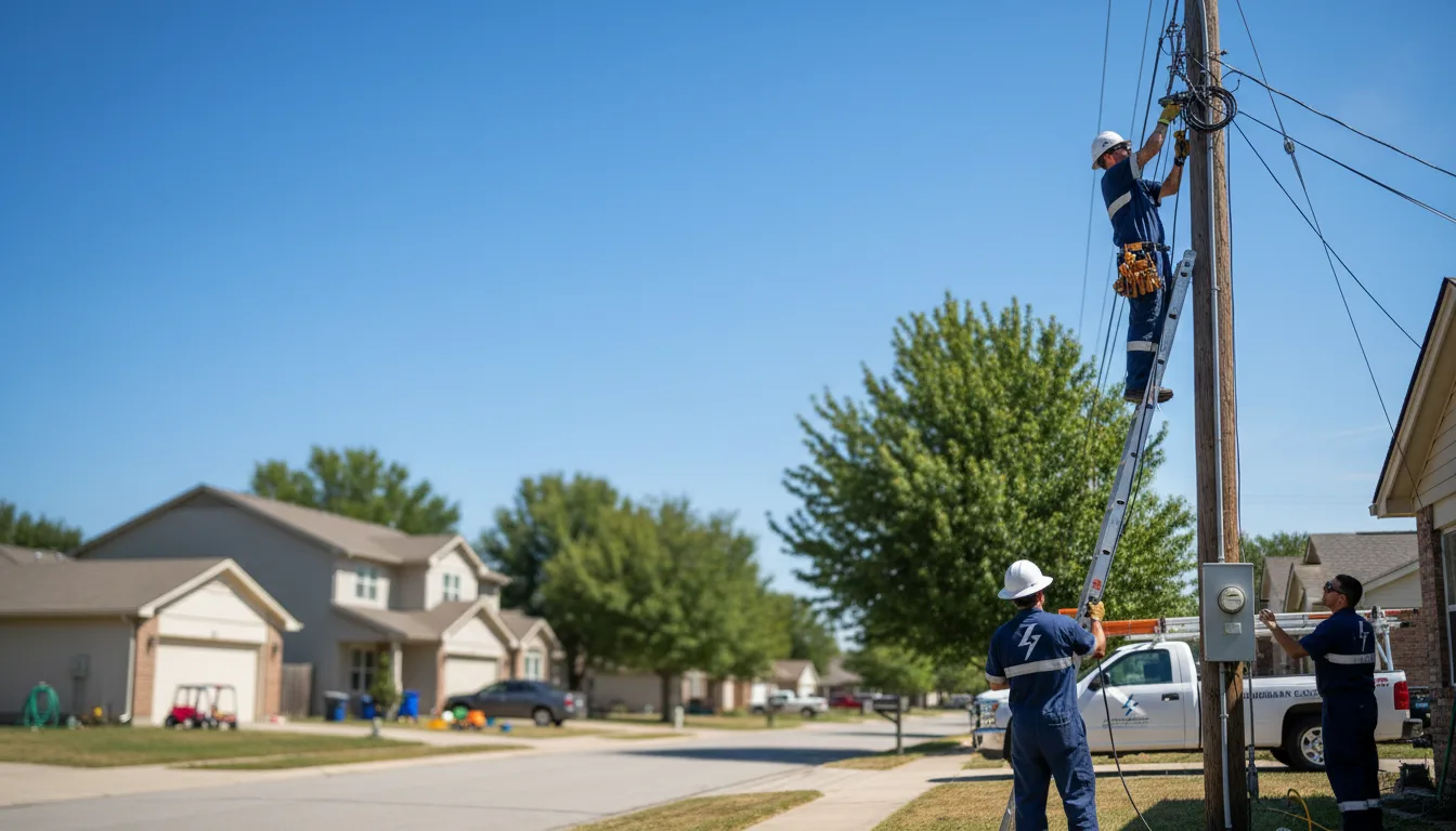 Residential electrician providing installation services in Lake Elmo, MN